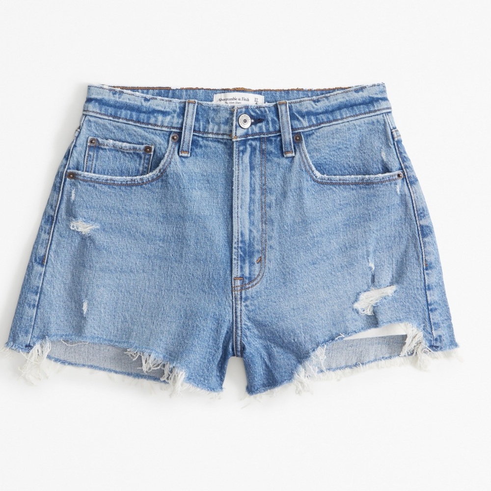 A&F Mom Short High Rise Jean Shorts Curve Love